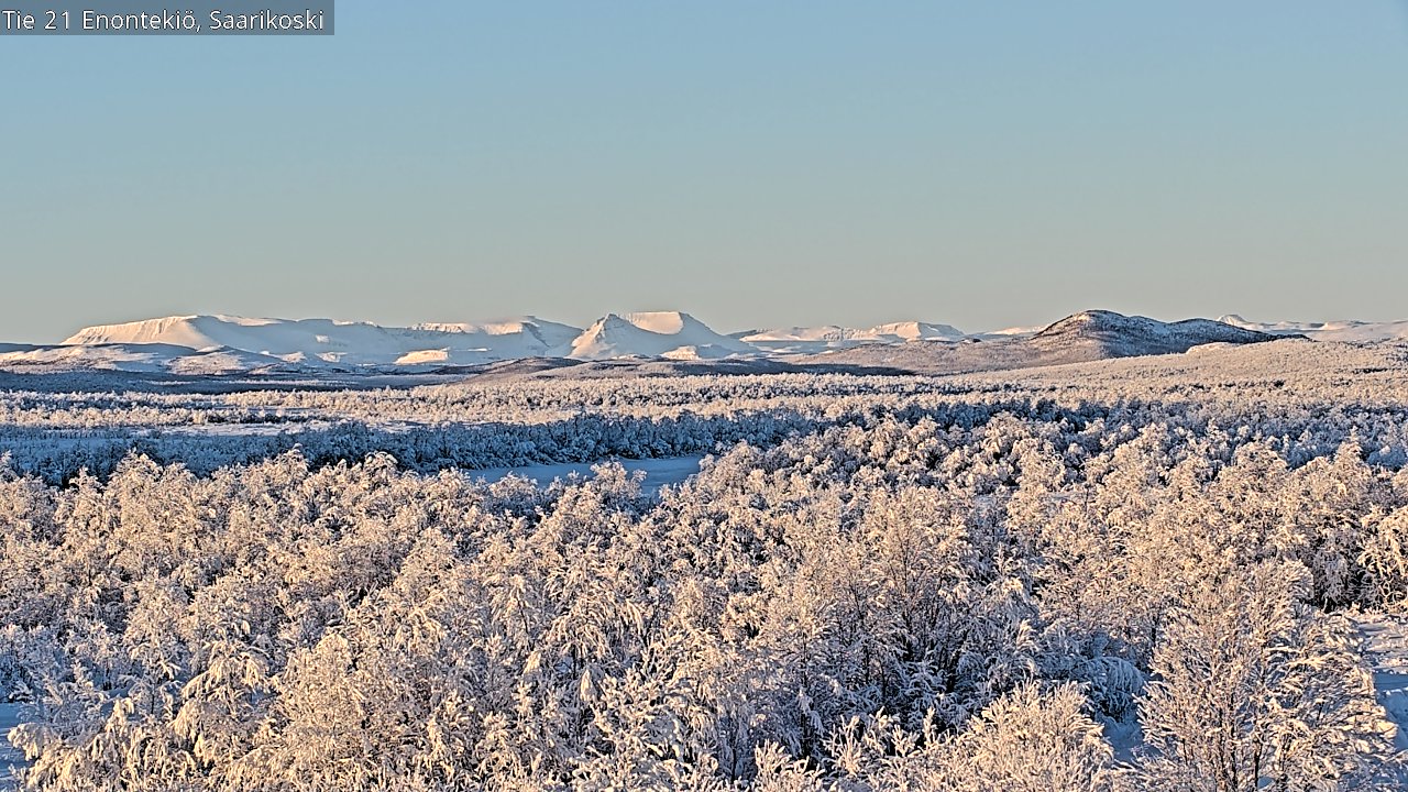 Weather Camera Image Väg 21 Enontekis, Saarikoski, Enontekiö, Lappi