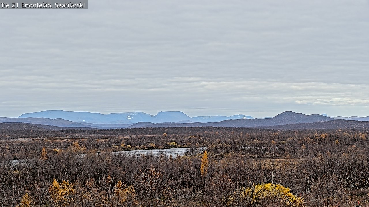 Weather Camera Image Road 21 Enontekiö, Saarikoski, Enontekiö, Lappi