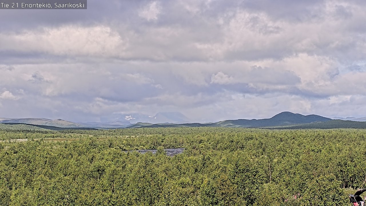 Weather Camera Image Väg 21 Enontekis, Saarikoski, Enontekiö, Lappi