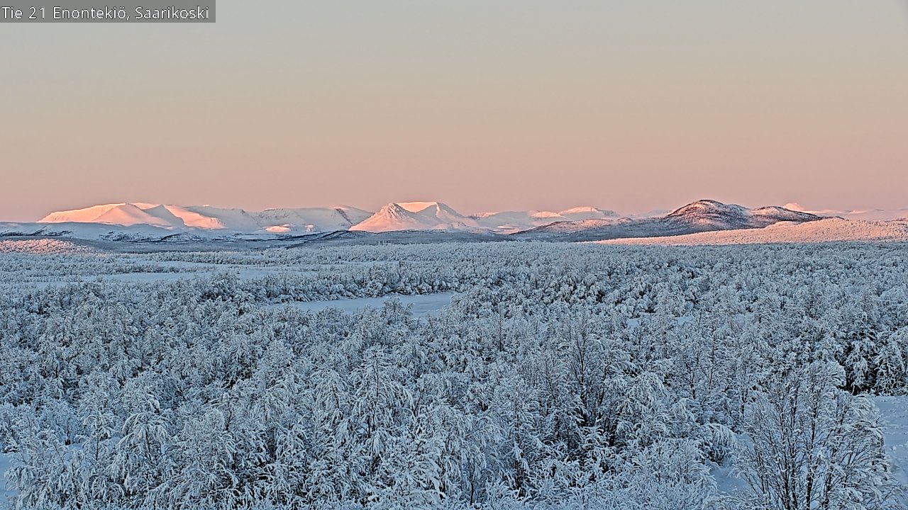 Weather Camera Image Road 21 Enontekiö, Saarikoski, Enontekiö, Lappi