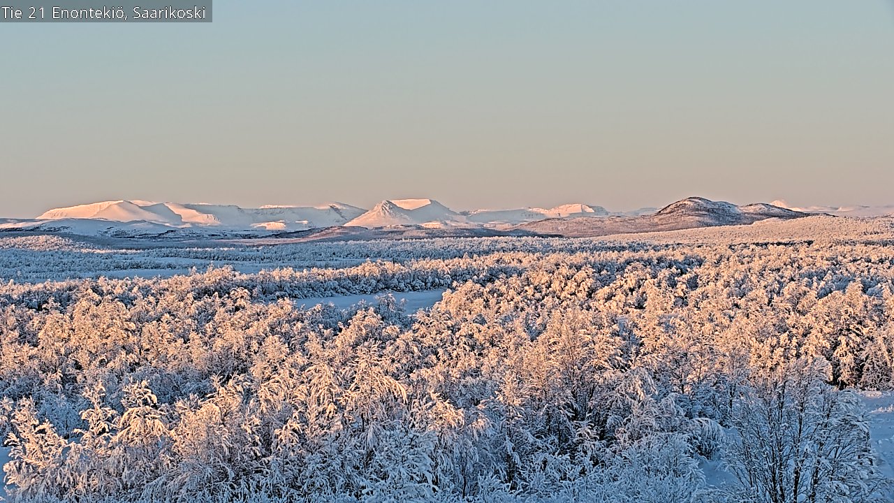 Weather Camera Image Road 21 Enontekiö, Saarikoski, Enontekiö, Lappi