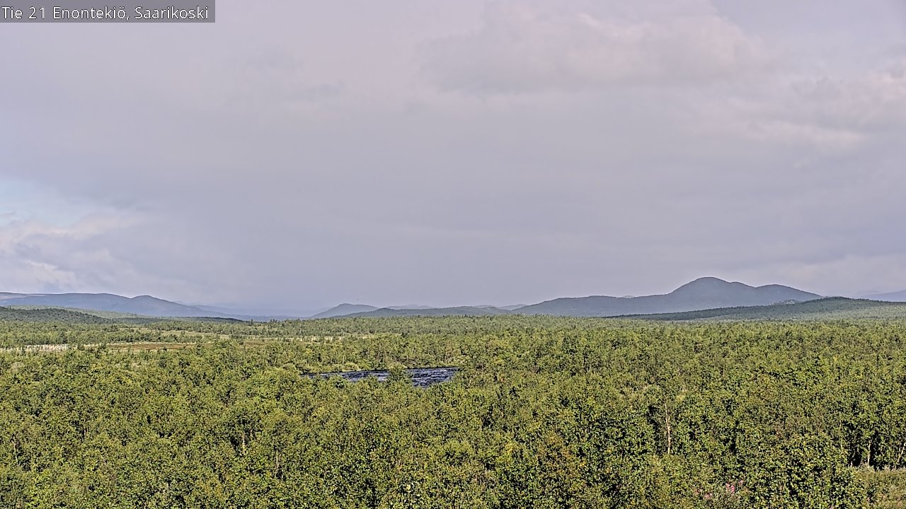 Weather Camera Image Väg 21 Enontekis, Saarikoski, Enontekiö, Lappi