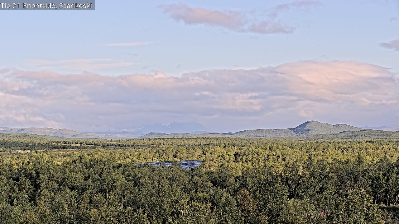 Weather Camera Image Väg 21 Enontekis, Saarikoski, Enontekiö, Lappi