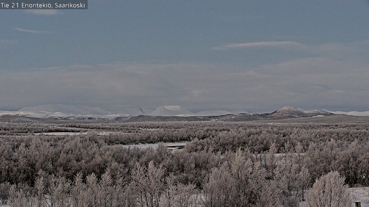 Weather Camera Image Väg 21 Enontekis, Saarikoski, Enontekiö, Lappi