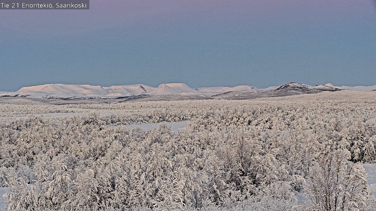 Weather Camera Image Road 21 Enontekiö, Saarikoski, Enontekiö, Lappi
