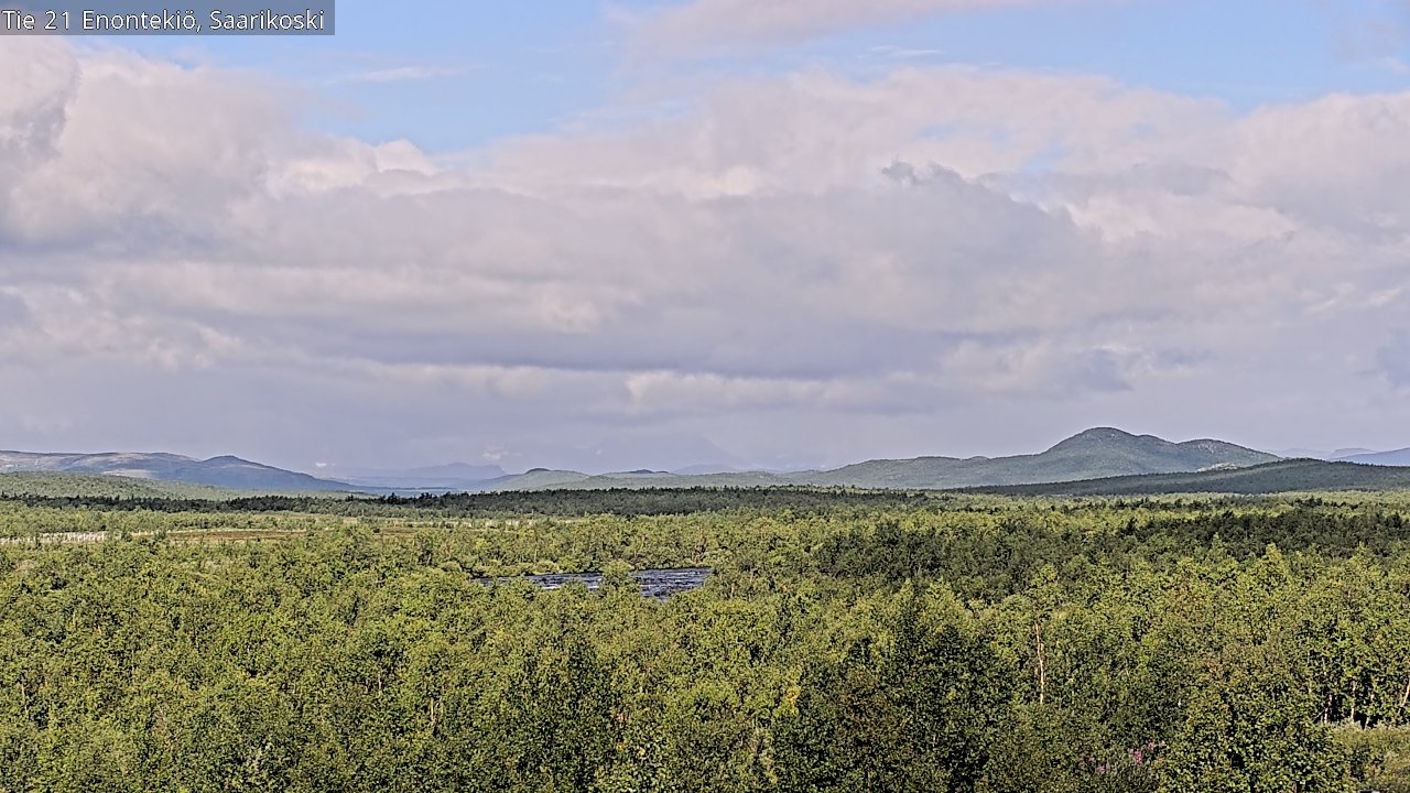 Weather Camera Image Väg 21 Enontekis, Saarikoski, Enontekiö, Lappi