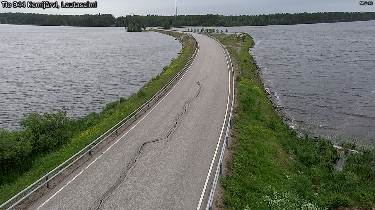 Kelikamerat Kuva Tie 944 Kemijärvi, Lautasalmi, Kemijärvi, Lappi