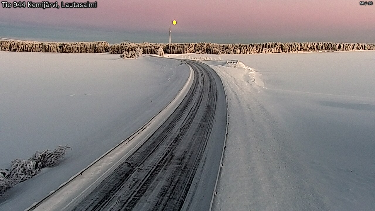 Kelikamerat Kuva Tie 944 Kemijärvi, Lautasalmi, Kemijärvi, Lappi