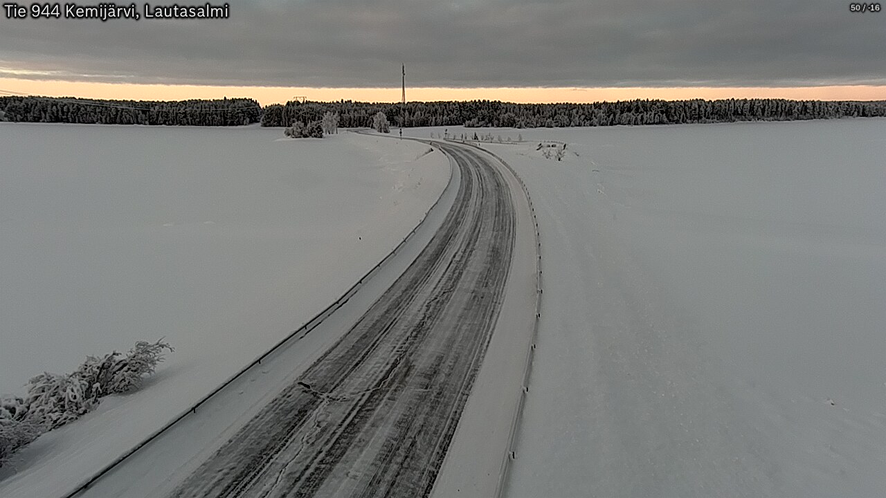 Kelikamerat Kuva Tie 944 Kemijärvi, Lautasalmi, Kemijärvi, Lappi