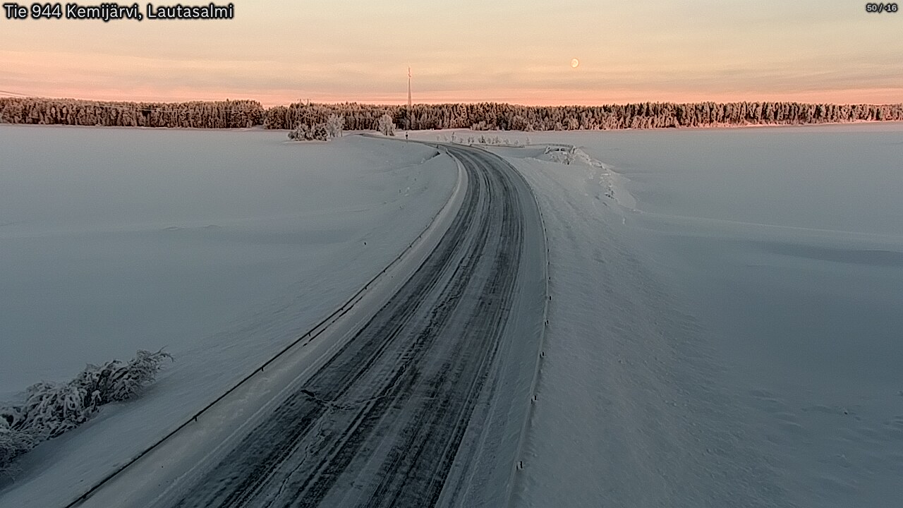 Kelikamerat Kuva Tie 944 Kemijärvi, Lautasalmi, Kemijärvi, Lappi