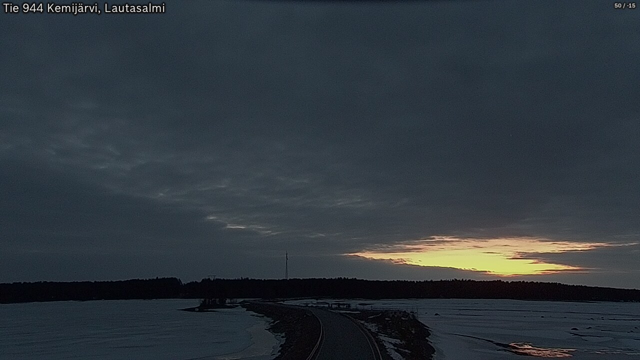 Weather Camera Image Väg 944 Kemijärvi, Lautasalmi, Kemijärvi, Lappi