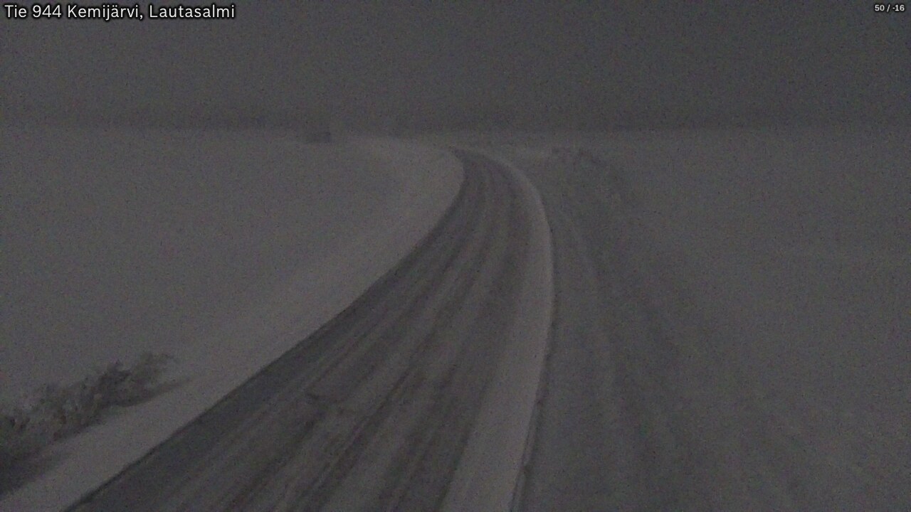 Kelikamerat Kuva Tie 944 Kemijärvi, Lautasalmi, Kemijärvi, Lappi