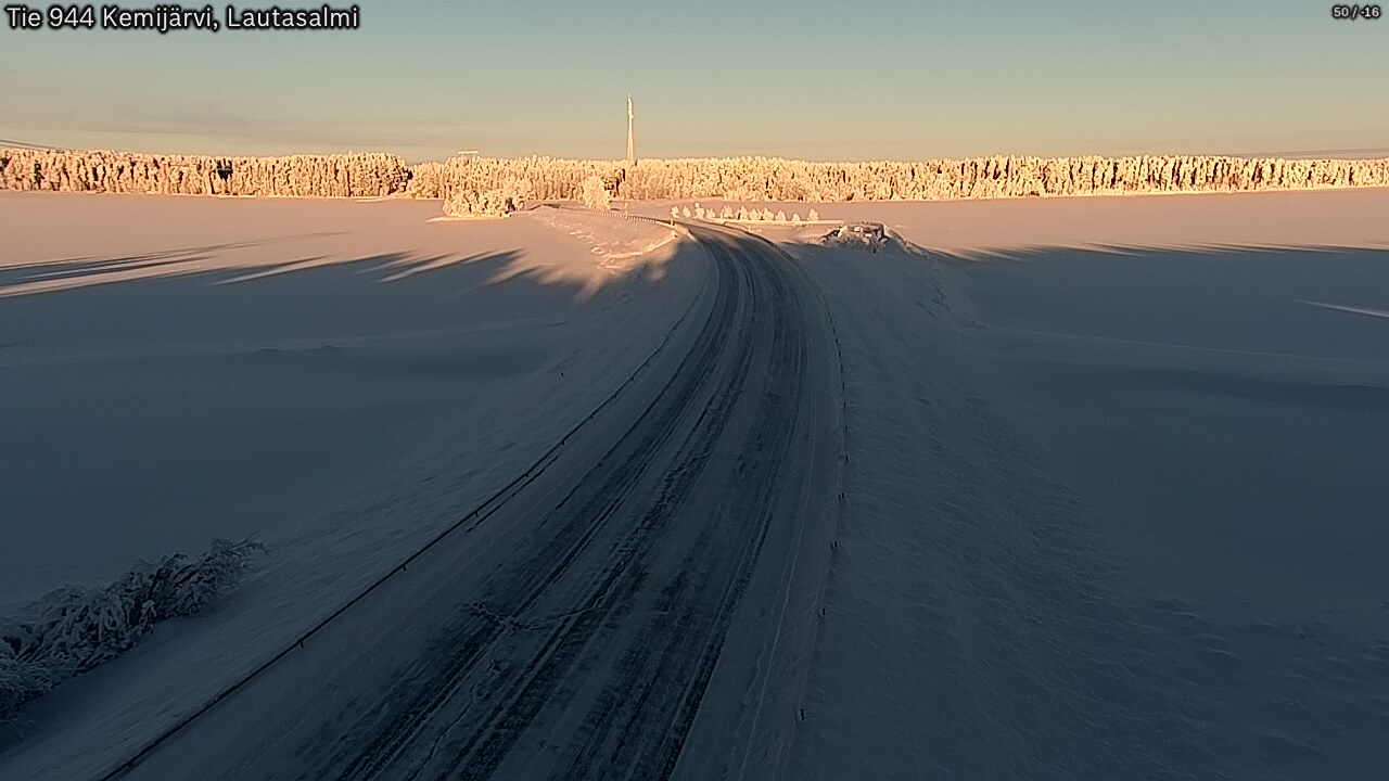 Kelikamerat Kuva Tie 944 Kemijärvi, Lautasalmi, Kemijärvi, Lappi