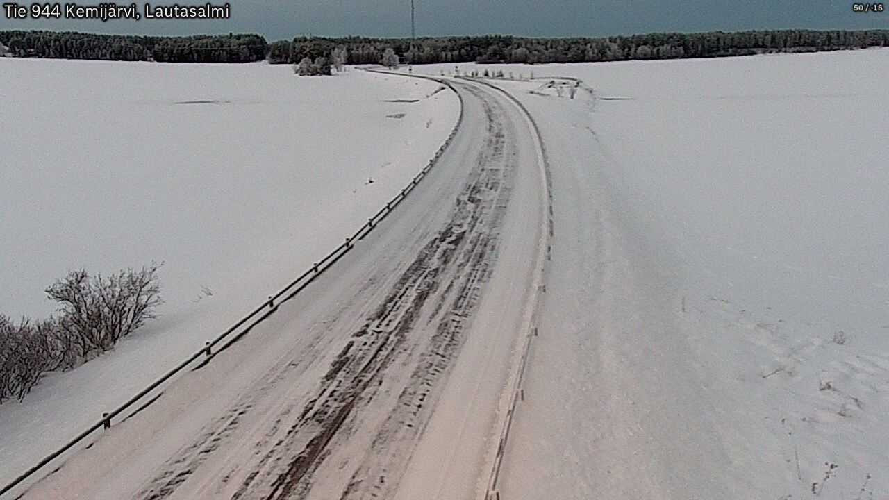 Weather Camera Image Road 944 Kemijärvi, Lautasalmi, Kemijärvi, Lappi