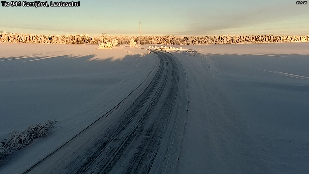 Kelikamerat Kuva Tie 944 Kemijärvi, Lautasalmi, Kemijärvi, Lappi