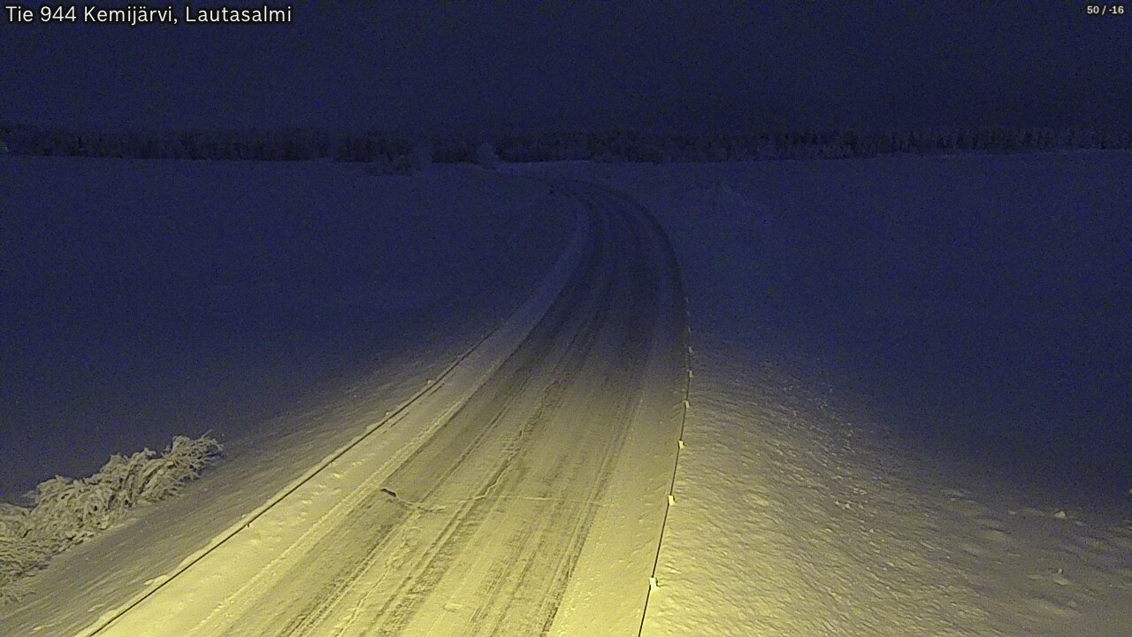 Kelikamerat Kuva Tie 944 Kemijärvi, Lautasalmi, Kemijärvi, Lappi