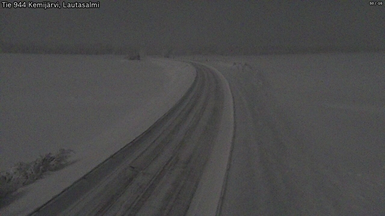 Kelikamerat Kuva Tie 944 Kemijärvi, Lautasalmi, Kemijärvi, Lappi