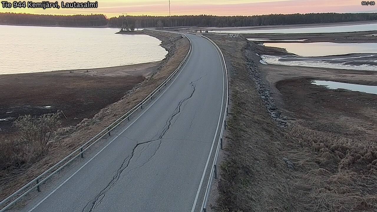 Kelikamerat Kuva Tie 944 Kemijärvi, Lautasalmi, Kemijärvi, Lappi
