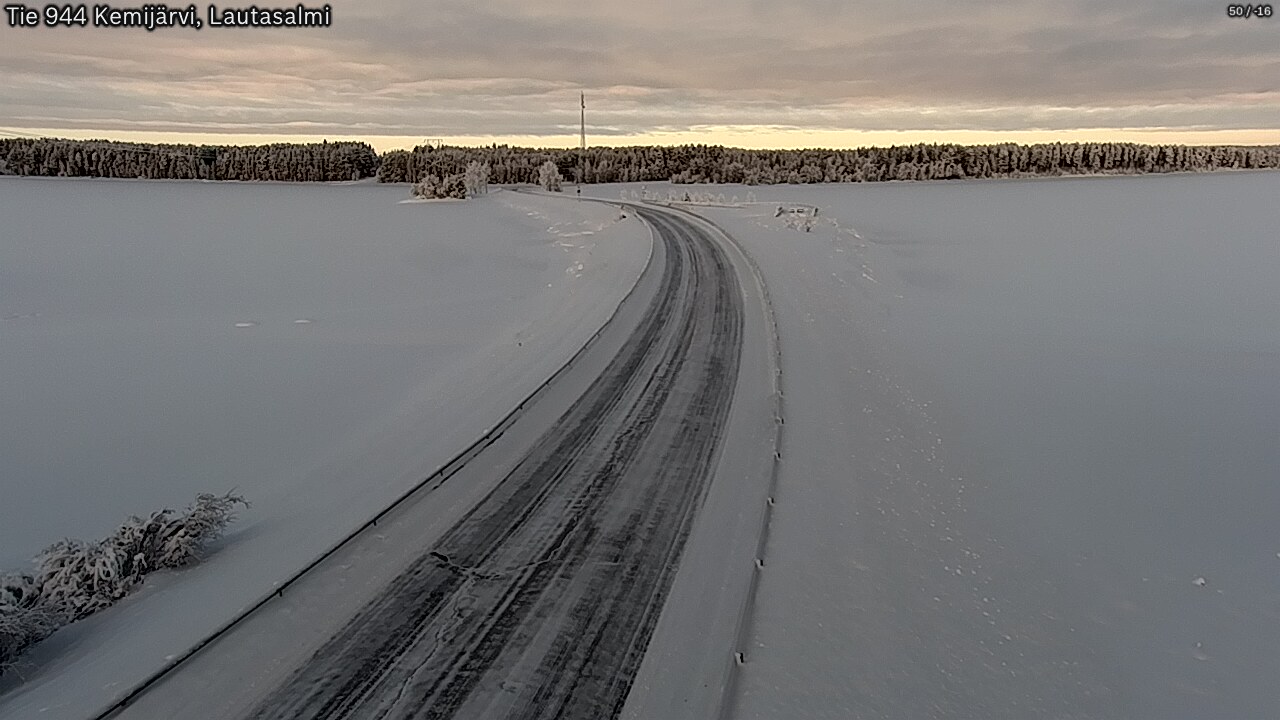Kelikamerat Kuva Tie 944 Kemijärvi, Lautasalmi, Kemijärvi, Lappi