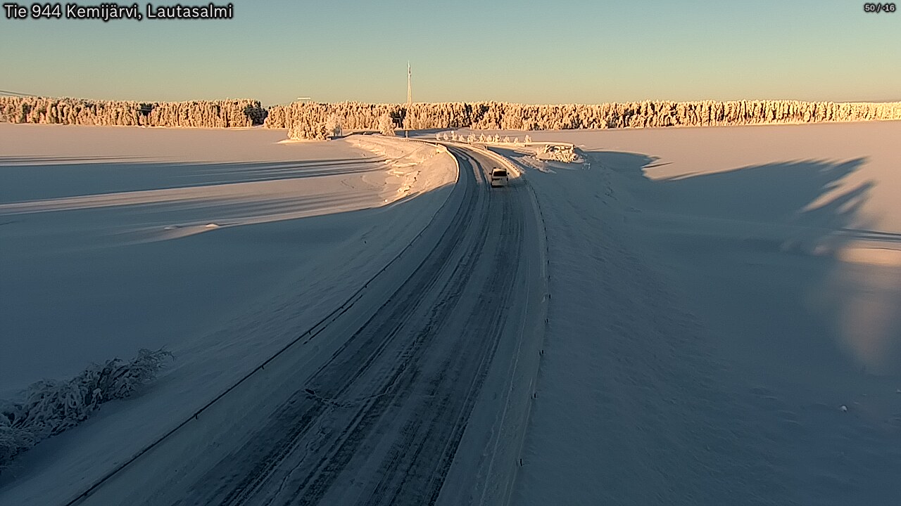 Kelikamerat Kuva Tie 944 Kemijärvi, Lautasalmi, Kemijärvi, Lappi