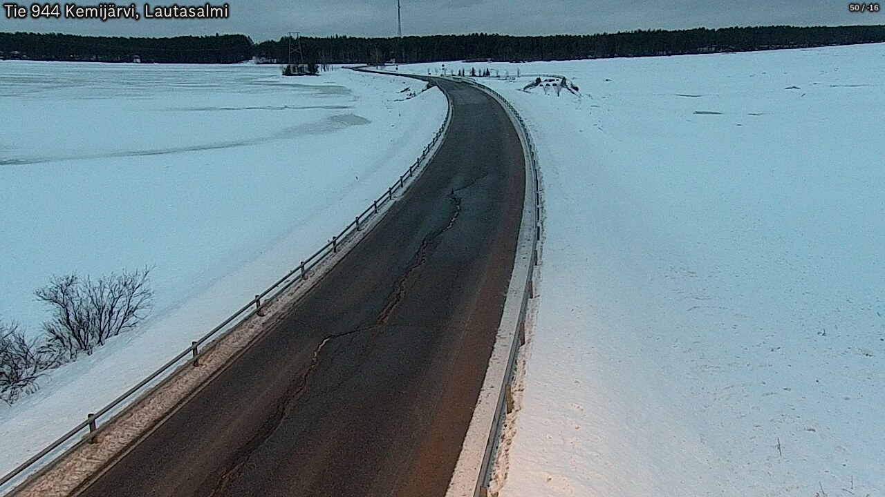 Kelikamerat Kuva Tie 944 Kemijärvi, Lautasalmi, Kemijärvi, Lappi