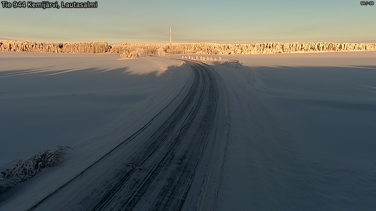 Kelikamerat Kuva Tie 944 Kemijärvi, Lautasalmi, Kemijärvi, Lappi