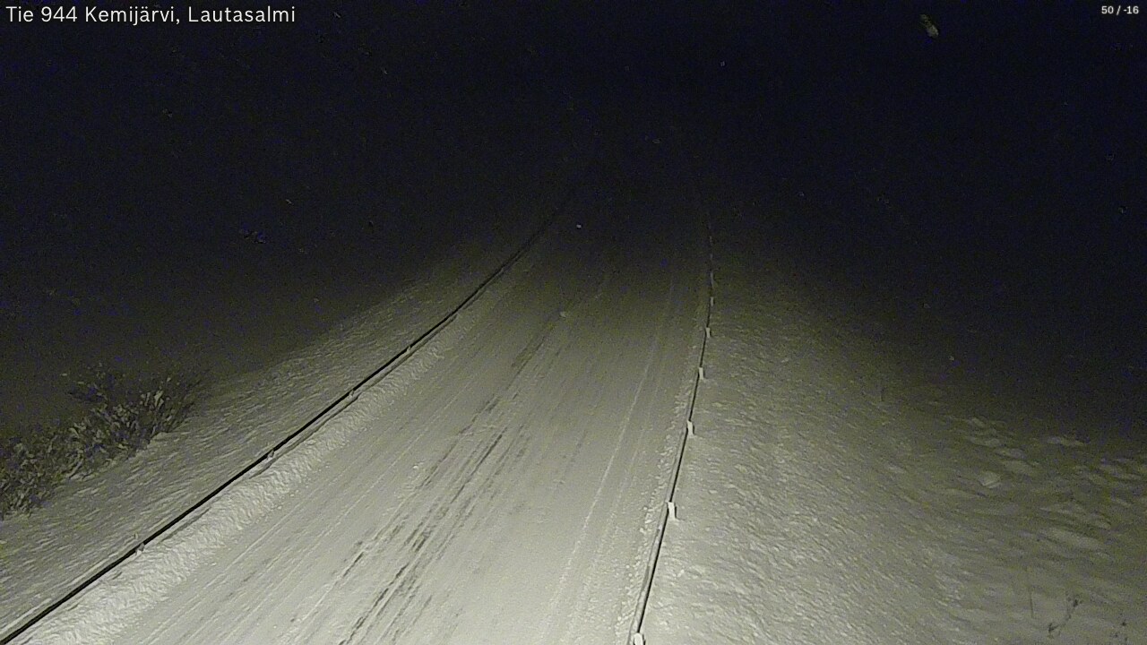 Weather Camera Image Väg 944 Kemijärvi, Lautasalmi, Kemijärvi, Lappi