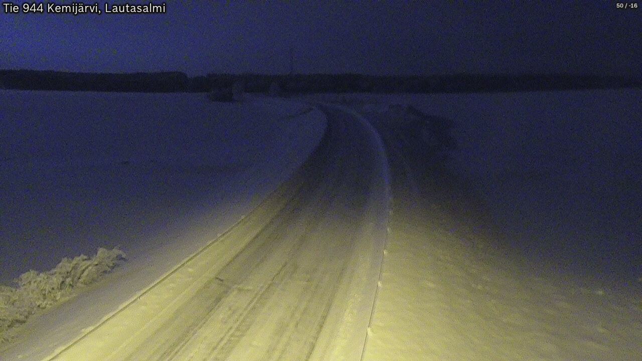 Kelikamerat Kuva Tie 944 Kemijärvi, Lautasalmi, Kemijärvi, Lappi