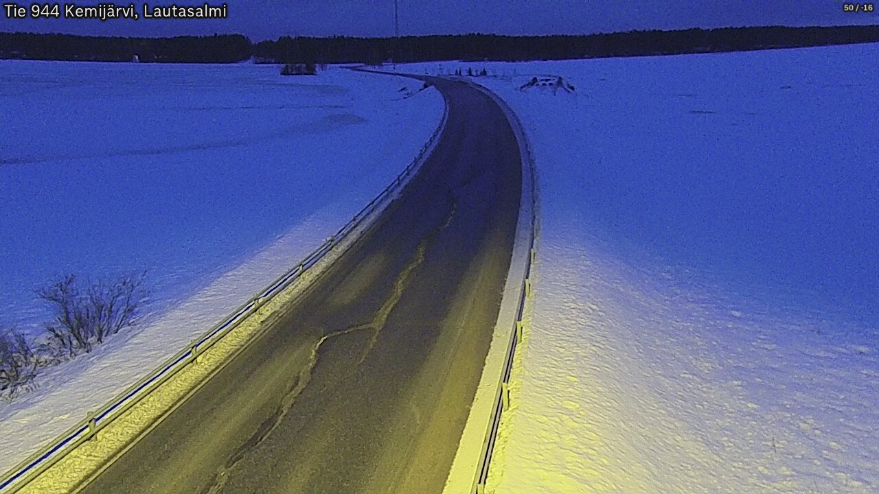 Kelikamerat Kuva Tie 944 Kemijärvi, Lautasalmi, Kemijärvi, Lappi