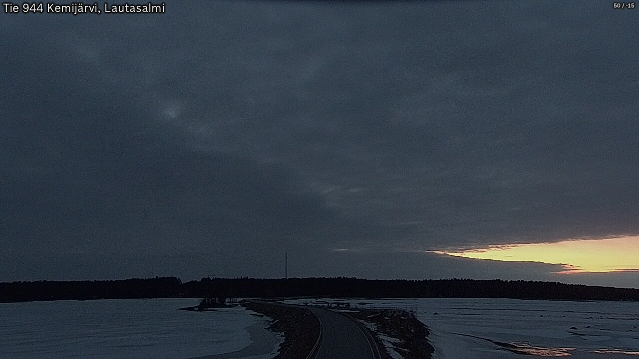 Weather Camera Image Road 944 Kemijärvi, Lautasalmi, Kemijärvi, Lappi
