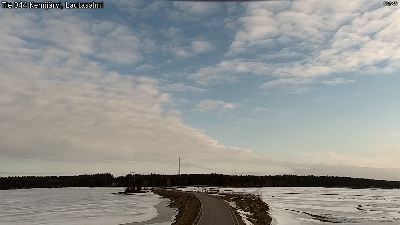 Weather Camera Image Road 944 Kemijärvi, Lautasalmi, Kemijärvi, Lappi