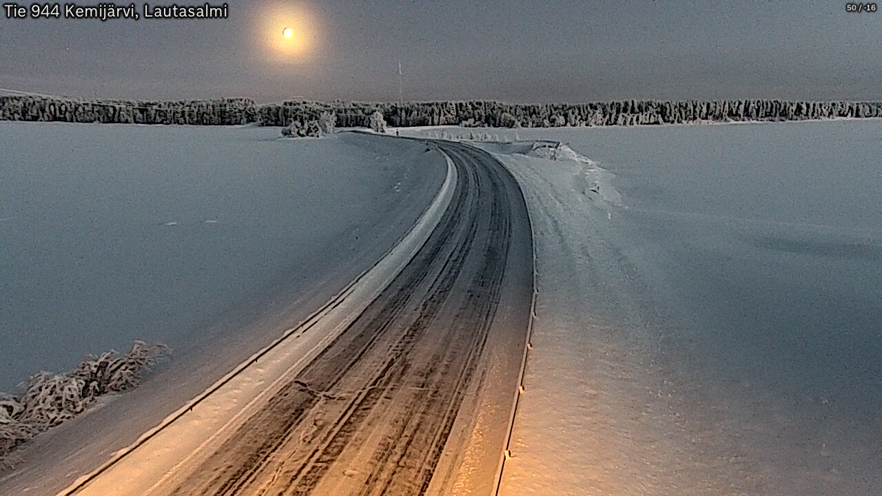 Kelikamerat Kuva Tie 944 Kemijärvi, Lautasalmi, Kemijärvi, Lappi