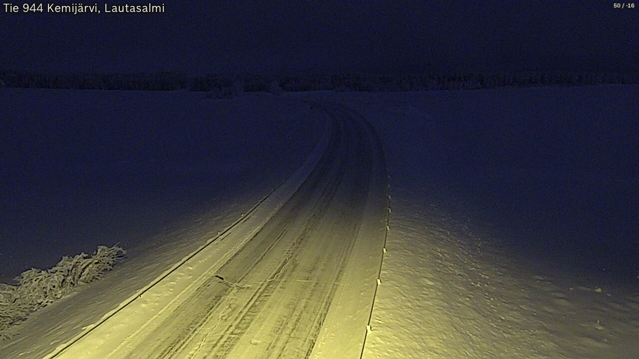 Kelikamerat Kuva Tie 944 Kemijärvi, Lautasalmi, Kemijärvi, Lappi