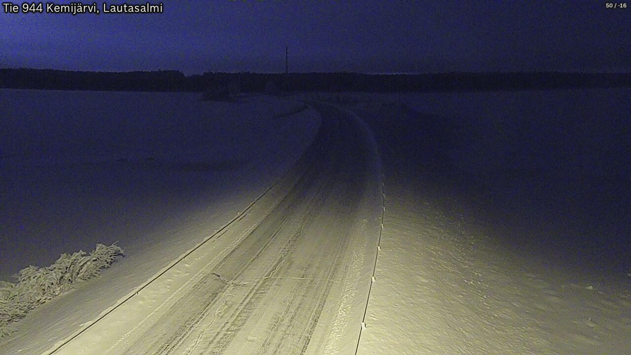 Kelikamerat Kuva Tie 944 Kemijärvi, Lautasalmi, Kemijärvi, Lappi