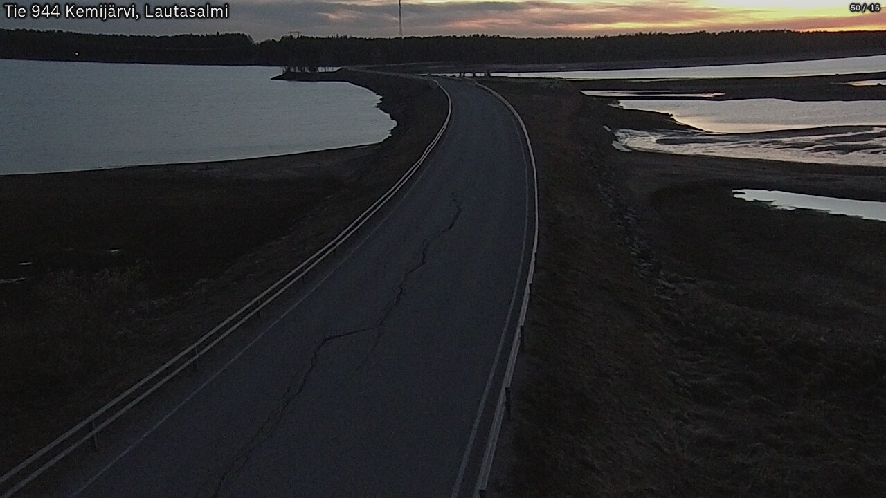 Weather Camera Image Road 944 Kemijärvi, Lautasalmi, Kemijärvi, Lappi