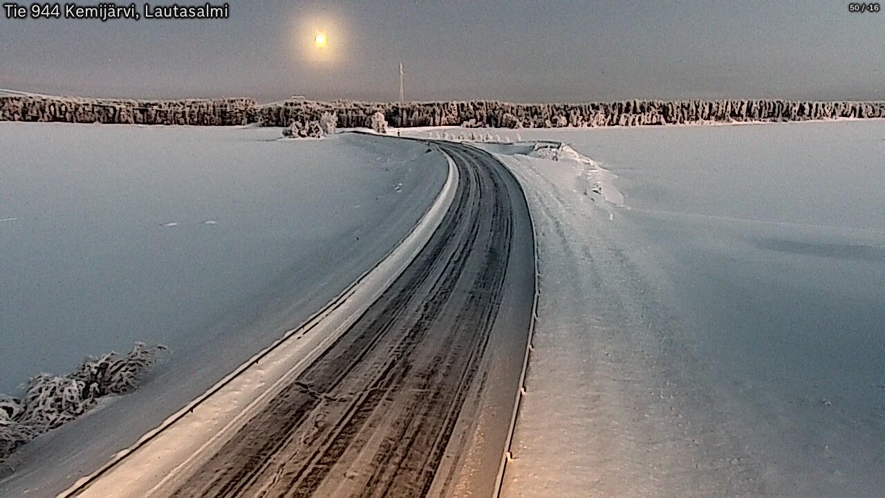 Kelikamerat Kuva Tie 944 Kemijärvi, Lautasalmi, Kemijärvi, Lappi