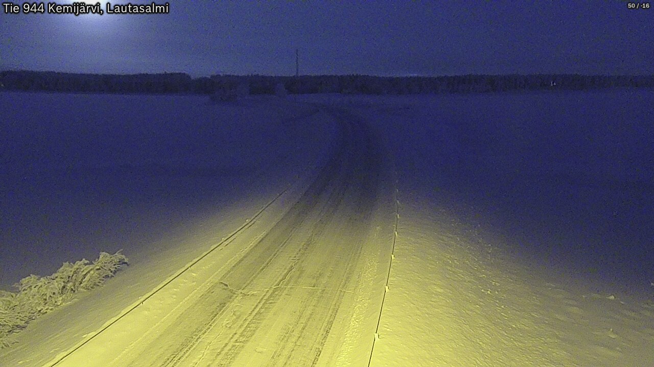 Kelikamerat Kuva Tie 944 Kemijärvi, Lautasalmi, Kemijärvi, Lappi