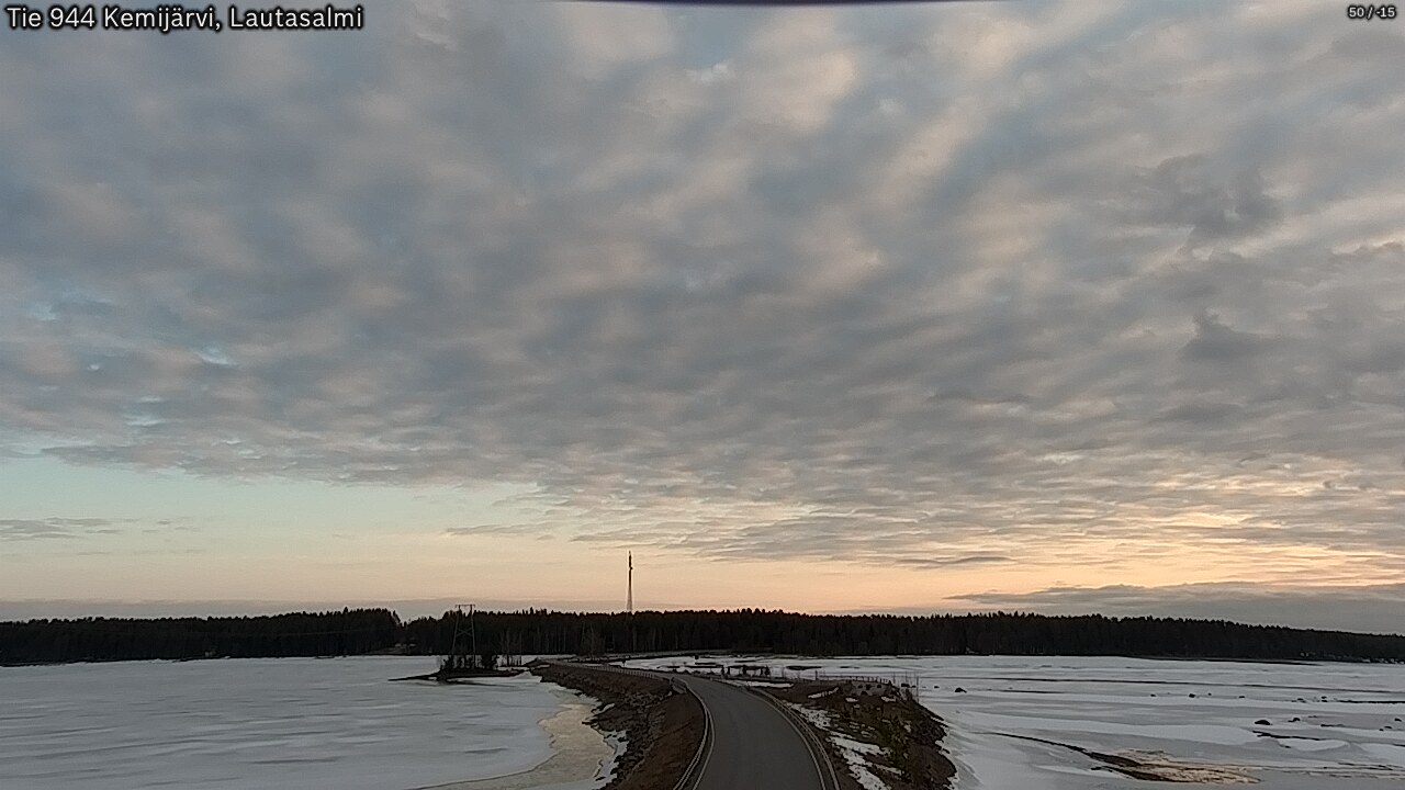 Weather Camera Image Road 944 Kemijärvi, Lautasalmi, Kemijärvi, Lappi