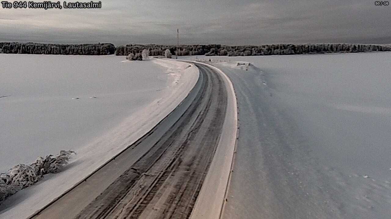 Kelikamerat Kuva Tie 944 Kemijärvi, Lautasalmi, Kemijärvi, Lappi