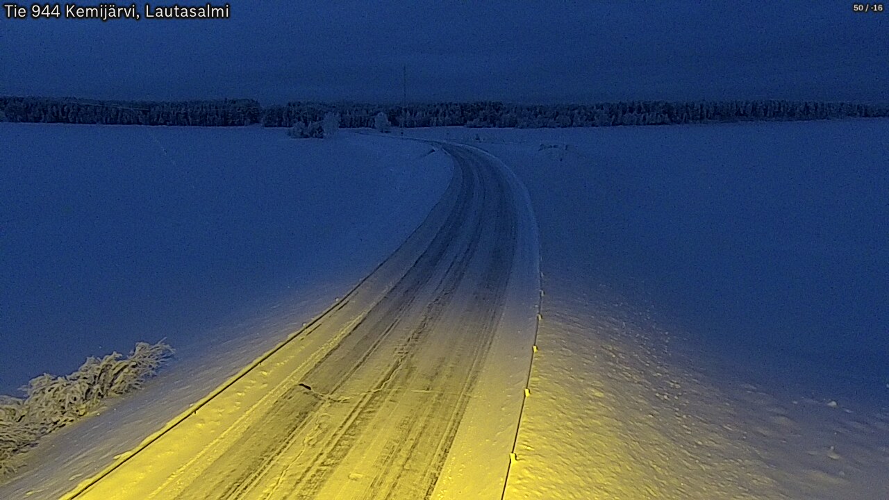 Kelikamerat Kuva Tie 944 Kemijärvi, Lautasalmi, Kemijärvi, Lappi