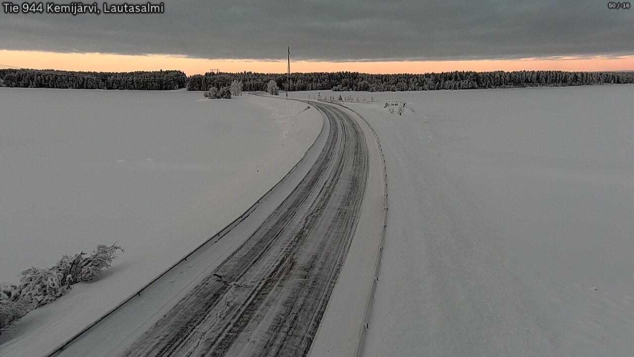 Kelikamerat Kuva Tie 944 Kemijärvi, Lautasalmi, Kemijärvi, Lappi