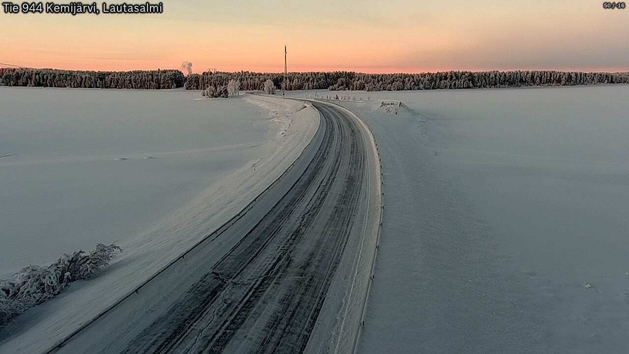 Kelikamerat Kuva Tie 944 Kemijärvi, Lautasalmi, Kemijärvi, Lappi