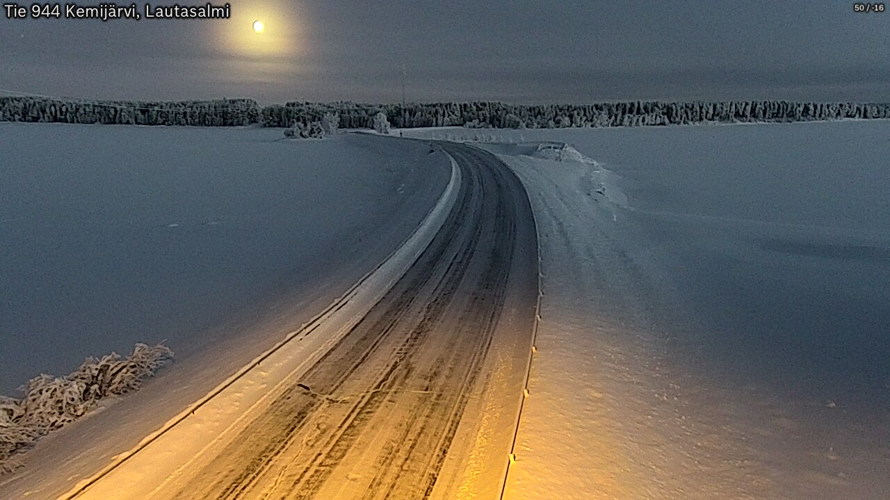 Kelikamerat Kuva Tie 944 Kemijärvi, Lautasalmi, Kemijärvi, Lappi