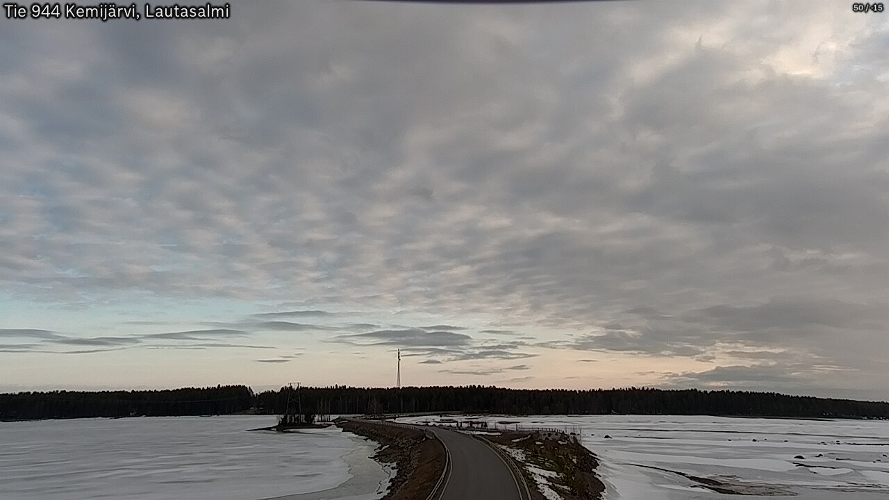 Weather Camera Image Väg 944 Kemijärvi, Lautasalmi, Kemijärvi, Lappi