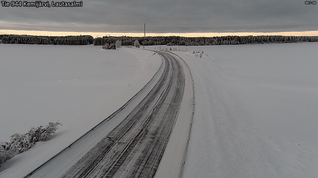 Kelikamerat Kuva Tie 944 Kemijärvi, Lautasalmi, Kemijärvi, Lappi