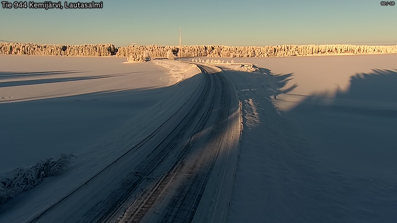 Kelikamerat Kuva Tie 944 Kemijärvi, Lautasalmi, Kemijärvi, Lappi