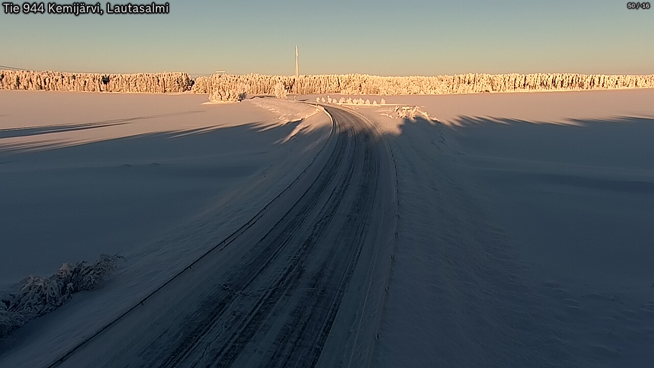 Kelikamerat Kuva Tie 944 Kemijärvi, Lautasalmi, Kemijärvi, Lappi