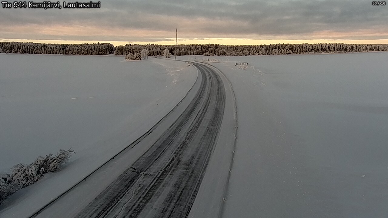 Kelikamerat Kuva Tie 944 Kemijärvi, Lautasalmi, Kemijärvi, Lappi