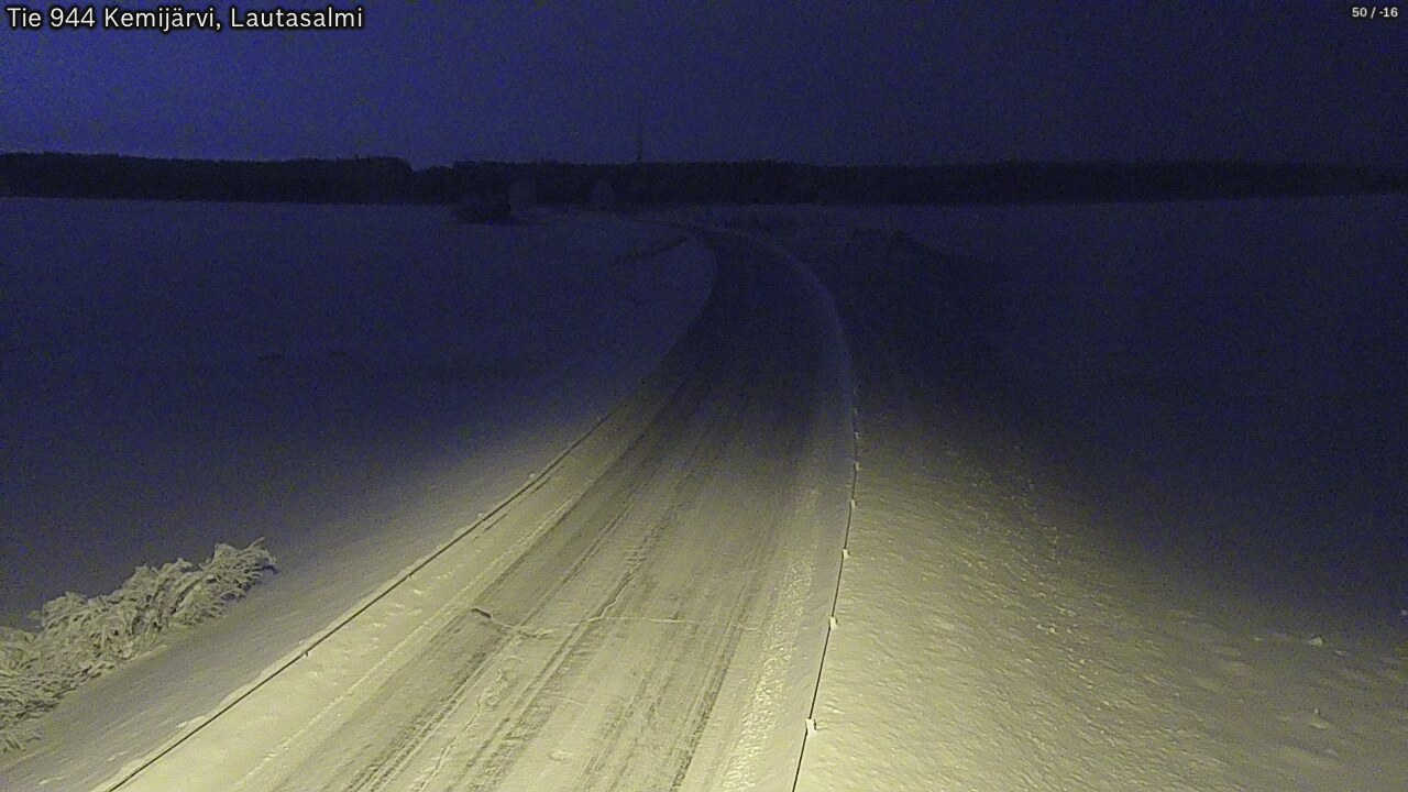 Kelikamerat Kuva Tie 944 Kemijärvi, Lautasalmi, Kemijärvi, Lappi