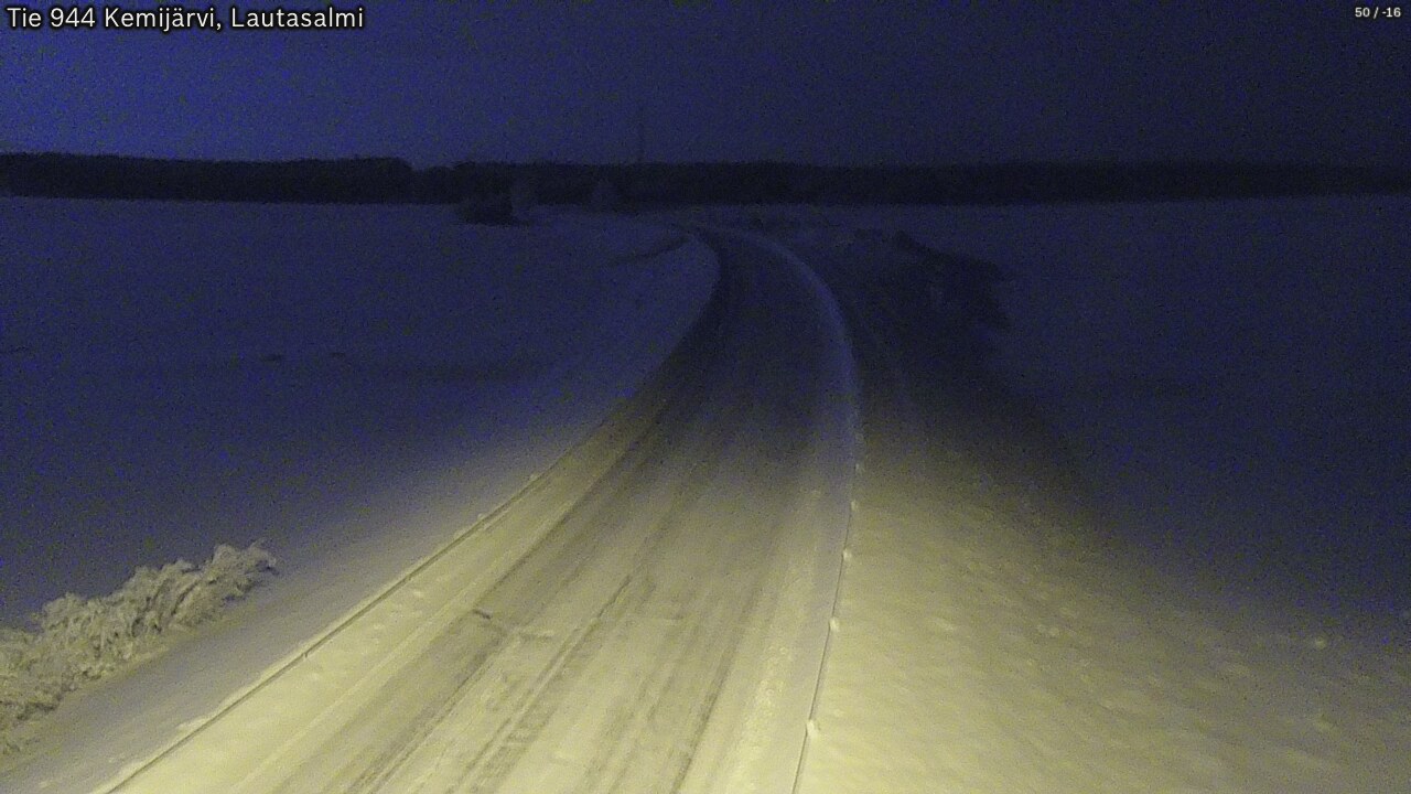 Kelikamerat Kuva Tie 944 Kemijärvi, Lautasalmi, Kemijärvi, Lappi